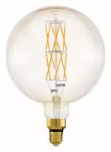 Лампа светодиодная филаментная диммируемая E27 8W 2100К янтарь 11687
