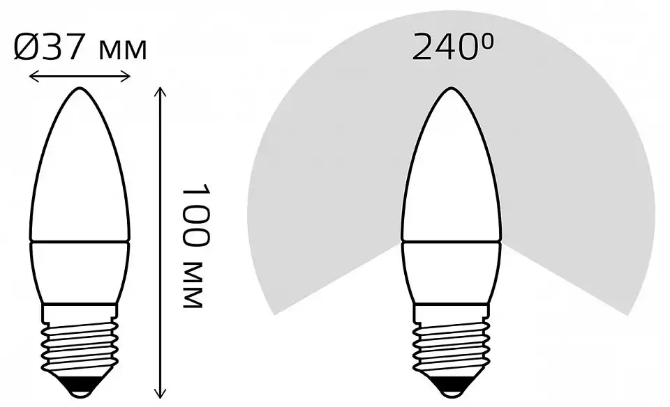 Лампа светодиодная Gauss 33216 E27 6Вт 3000K 33216