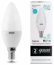 Лампа светодиодная Gauss  E14 8Вт 4100K 33128