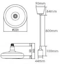 Подвесной светильник Horoz Electric Sembol HRZ00002173