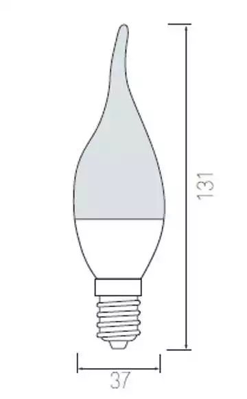Лампа светодиодная Horoz Electric HL4370L E14 6Вт 4200K HRZ00000030