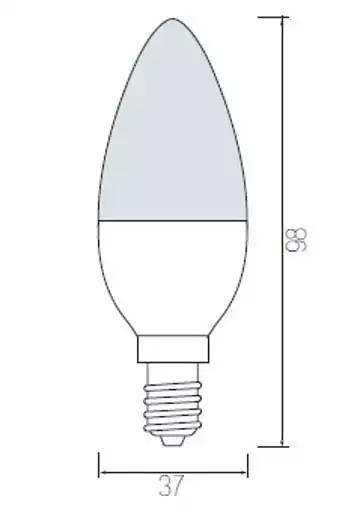 Лампа светодиодная Horoz Electric HL4360L E14 4Вт 3000K HRZ00000020