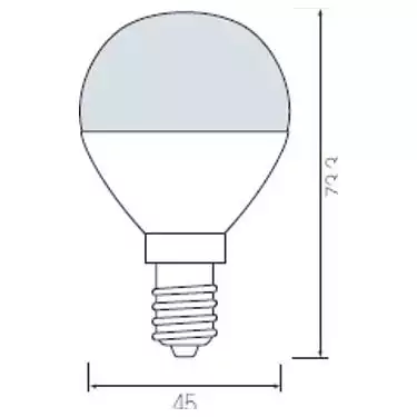Лампа светодиодная Horoz Electric HL4380L E14 6Вт 3000K HRZ00000038