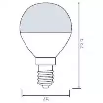 Лампа светодиодная Horoz Electric HL4380L E14 6Вт 3000K HRZ00000038