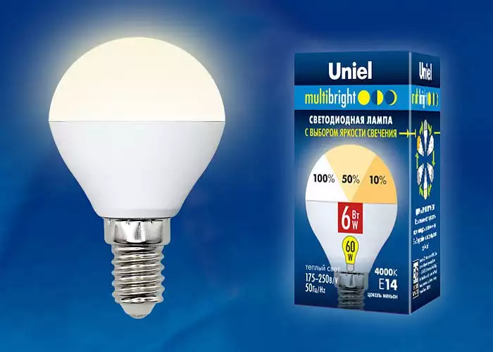 Лампа светодиодная Uniel  E14 6Вт 3000K UL-00002375