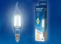 Лампа светодиодная Uniel  E14 5Вт 4000K UL-00002865
