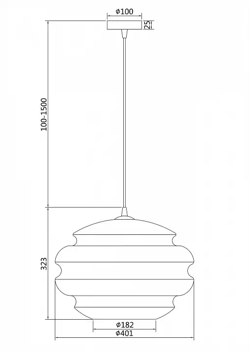 Подвесной светильник Maytoni Ruche P078PL-01CG