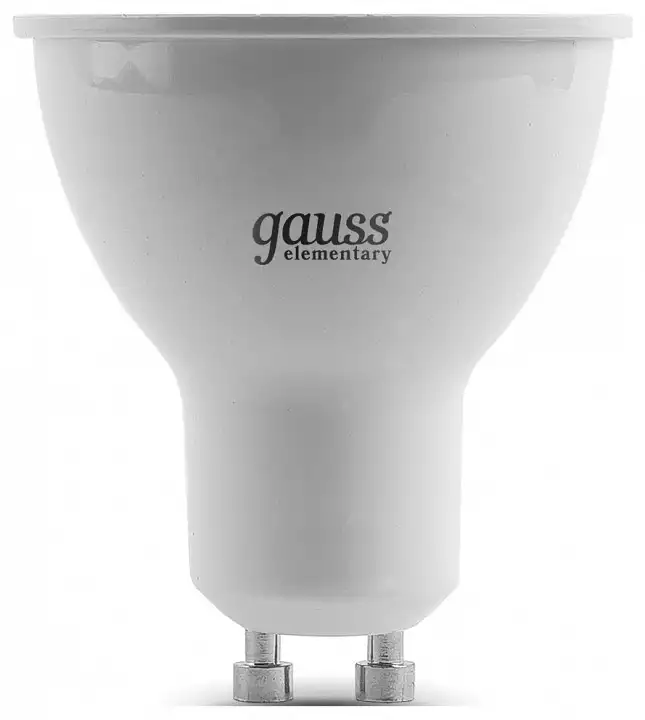 Светодиодная лампы gauss elementary. 25ypar16-230-8gu10. Gauss Elementary gu10 7вт 4000k.