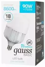 Лампа светодиодная Gauss Basic T160 E40 90Вт 6500K 11734392