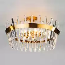 Накладной светильник Eurosvet Steccato 10111/8 золотая бронза/прозрачный хрусталь Strotskis