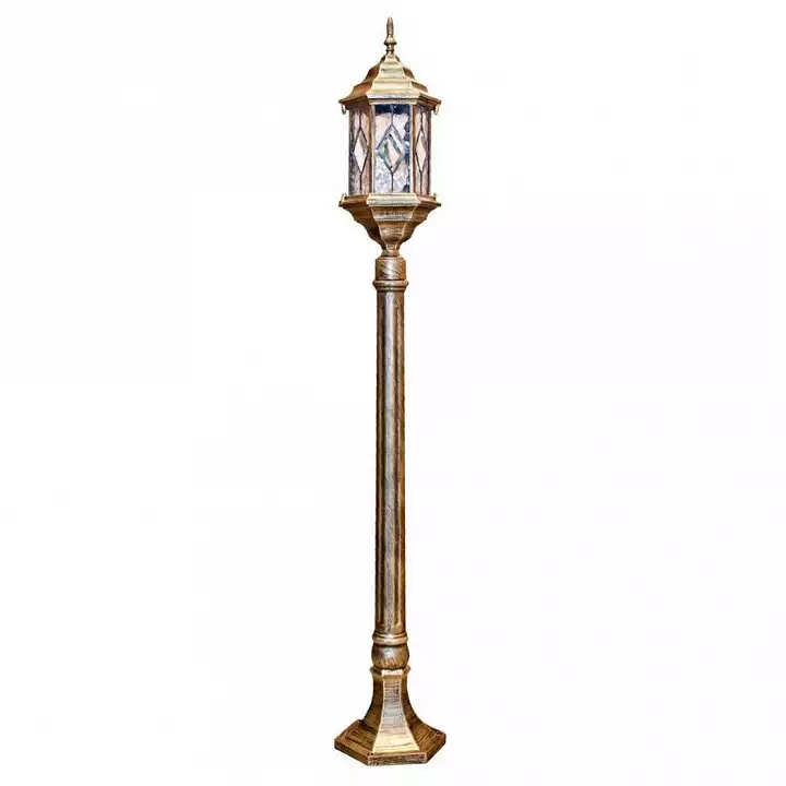 Наземный высокий светильник Feron Витраж с ромбом 11348