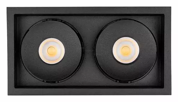 Встраиваемый светильник Arlight CL-SIMPLE-S148x80-2x9W Day4000 (BK, 45 deg) 026877