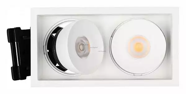 Встраиваемый светильник Arlight CL-SIMPLE-S148x80-2x9W Day4000 (WH, 45 deg) 028150