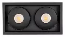 Встраиваемый светильник Arlight CL-SIMPLE-S148x80-2x9W Warm3000 (BK, 45 deg) 028151