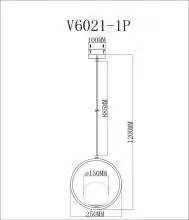 Подвесной светильник Moderli Barocco V6021-1P
