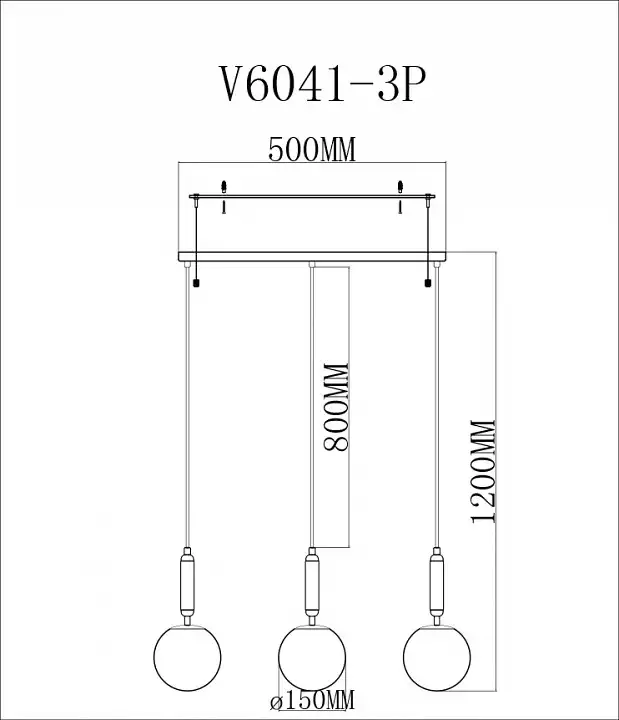 Подвесной светильник Moderli Scrumbel V6041-3P