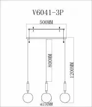 Подвесной светильник Moderli Scrumbel V6041-3P