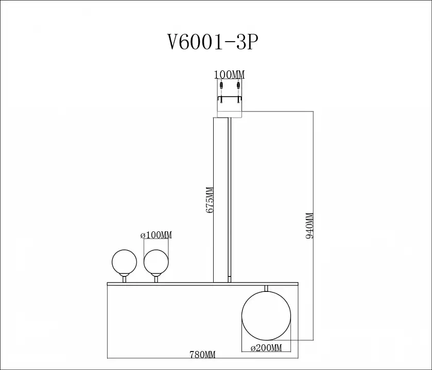 Светильник на штанге Moderli Sheman V6001-3P