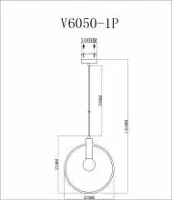 Подвесной светильник Moderli Sachara V6050-1P