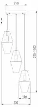 Подвесной светильник Eurosvet Prism 50236/3 янтарный