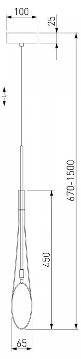 Подвесной светильник Eurosvet Folio 50224/1 дымчатый
