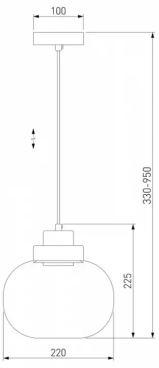 Подвесной светильник Eurosvet Jeffry 50241/1 LED дымчатый