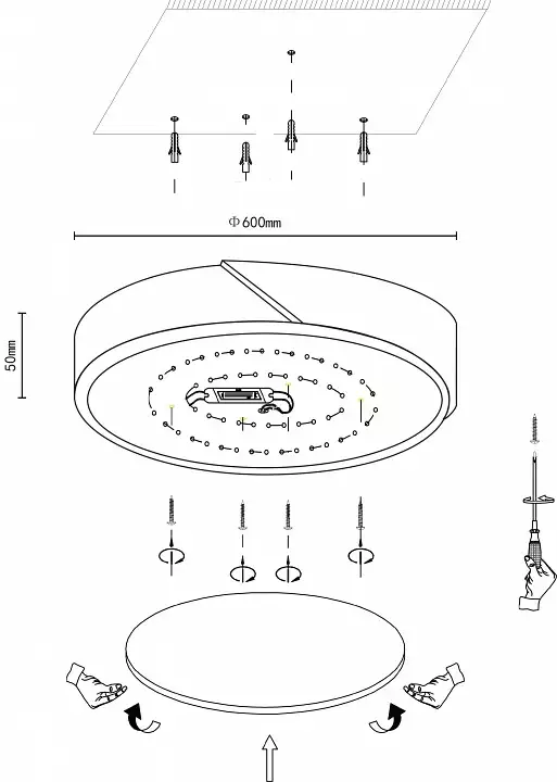 Накладной светильник Velante Velante 445-267-01