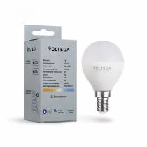 Лампа светодиодная с управлением через Wi-Fi Voltega Wi-Fi bulbs E14 5Вт 2700-6500K 2428