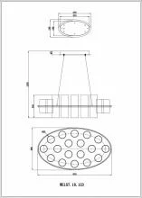 Подвесная люстра Wertmark Paula WE157.18.123