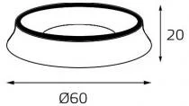 Кольцо декоративное Italline M03-046 M03-046 ring black