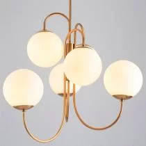 Люстра на штанге Imperiumloft Gooseneck Pelle Chandelier 40.2347