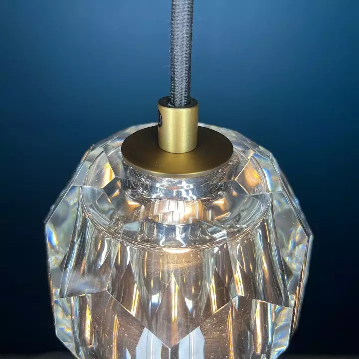 Подвесной светильник Imperiumloft Rh Boule De Cristal Single Rod Pendant Brass 40.1543