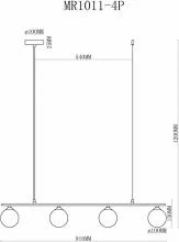 Подвесной светильник MyFar Stacy MR1011-4P