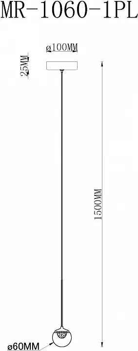 Подвесной светильник MyFar Kollins MR1060-1PL