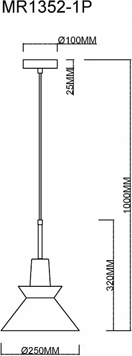 Подвесной светильник MyFar Kristina MR1352-1P