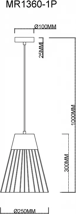 Подвесной светильник MyFar Hill MR1360-1P