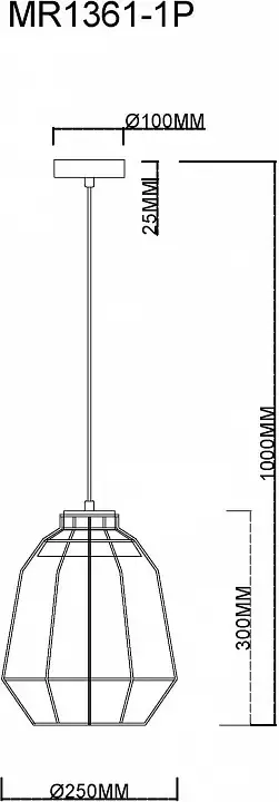 Подвесной светильник MyFar Hill MR1361-1P