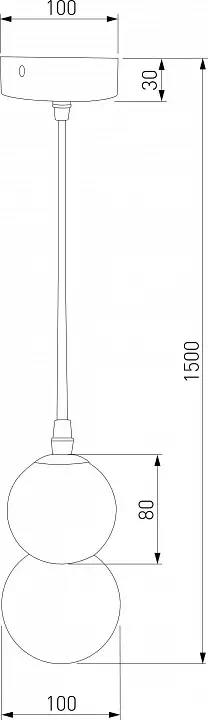 Подвесная люстра Eurosvet Polar 50250/1 LED серый