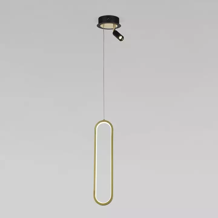 Подвесной светильник Eurosvet Spire 90269/1 черный/золото