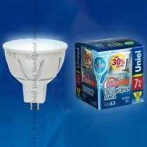 Лампа светодиодная Uniel ALP01WH GU5.3 7Вт 4500K 08702