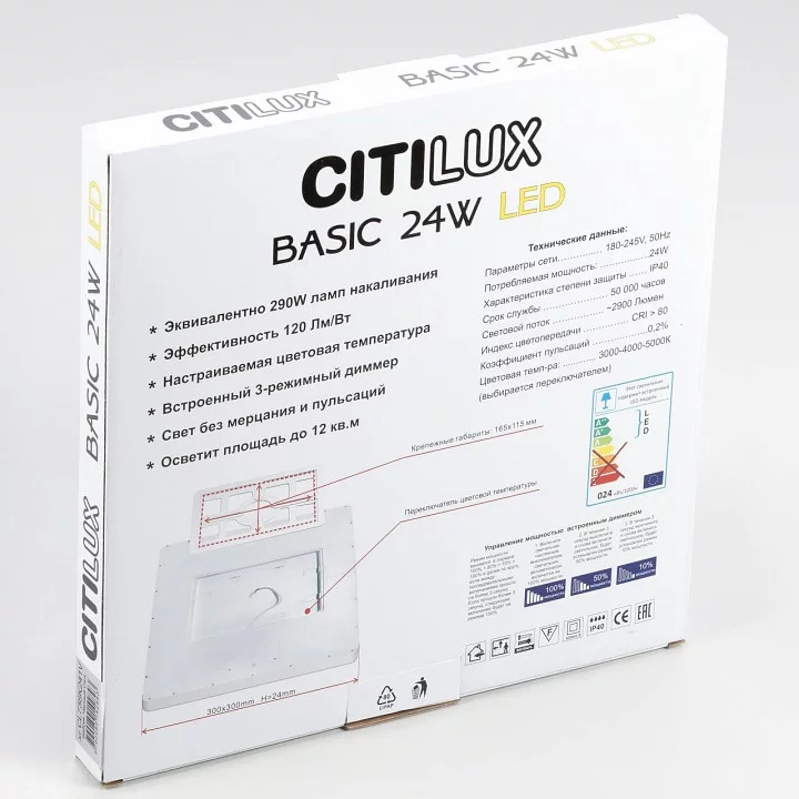 Накладной светильник Citilux Бейсик CL738K241V