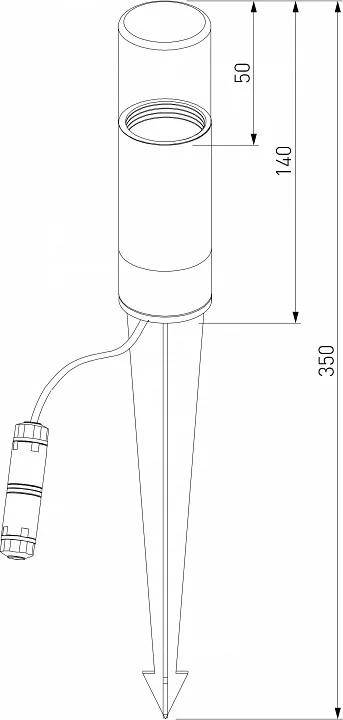 Наземный низкий светильник Elektrostandard Hidden a066034