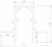 Трек встраиваемый Elektrostandard Slim Magnetic a067504