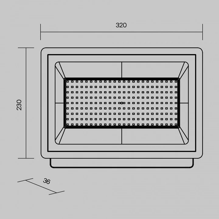 Настенно-потолочный прожектор Maytoni Flood FL001-L150B6K