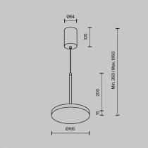 Подвесной светильник Maytoni Plato P076PL-L12W4K-W