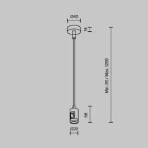 Подвес для трека Maytoni Accessories for tracks Flarity TRA157SW-B1-BS