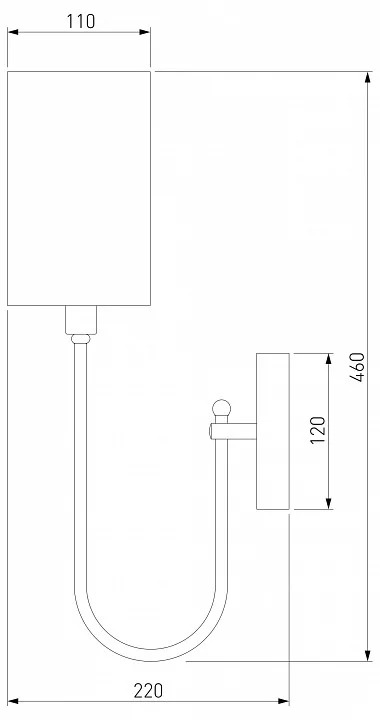 Бра Eurosvet Abbey 60164/1 никель