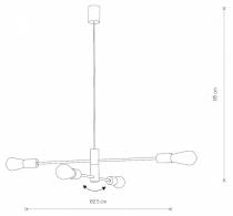 Подвесная люстра Nowodvorski Rotor 7935