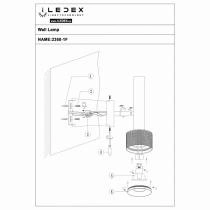 Бра iLedex Delta 2360-1 BK+WH