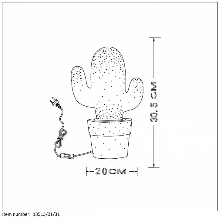 Настольная лампа Lucide Cactus 13513/01/31